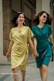  Aline Dress - Đầm linen vạt chéo cột dây  D173 -> D175 