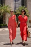  Fez Dress - Đầm xô lụa xếp ly vai D318 