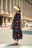  Lucy Dress - Đầm cổ yếm in hoa - D630 