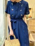  Nami Dress - Đầm Cổ Sen Thêu Tay E79 