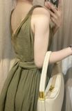  Nala Dress - Đầm 2 dây cổ tim thắt nơ eo E29 