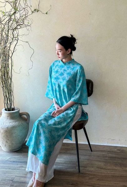  Áo Dài Lý Lan - Áo Dài Gấm 