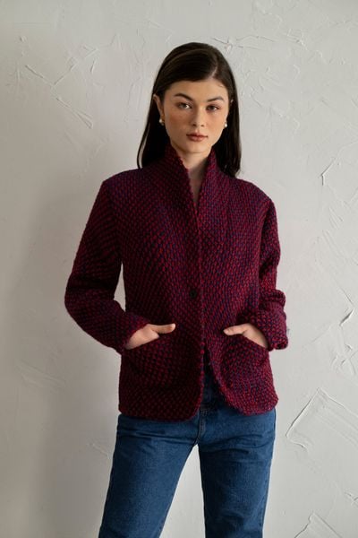  Áo khoác len - đỏ A278 