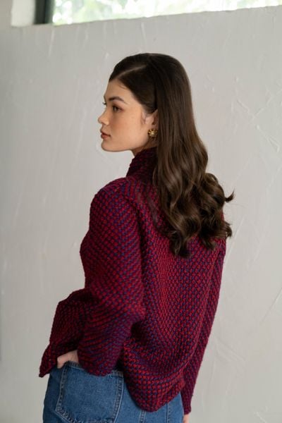  Áo khoác len - đỏ A278 