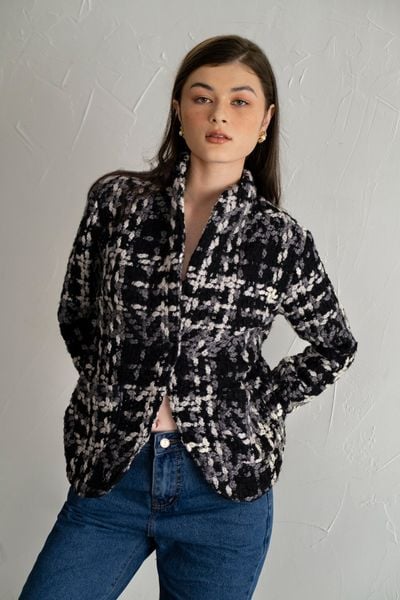  Áo khoác len - Kẻ ô A279 