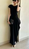  Ceré Dress - Đầm Cổ Tròn Tay Ngắn D1005 