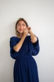  Fez Dress - Đầm xô lụa xếp ly vai D318 