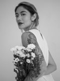  Sierra Dress - Đầm sát nách tím, bèo chéo (Mẹ) La46 