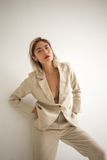  Áo Vest Và Quần Linen - S55 