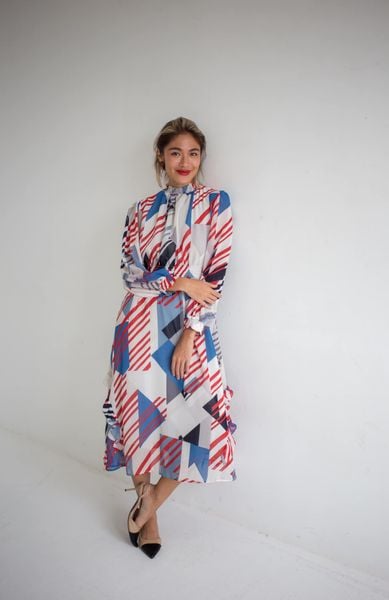  Jamie Dress - Đầm nhấn eo - tay dài D706 