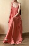  Peony Dress - Đầm 2 Dây Dập Ly DR1624 