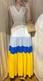  Alyssa Dress - Đầm sát nách cổ V 4 màu D44 