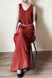  Dahlia Dress - Đầm Suông Cổ Tim dập li LA18 