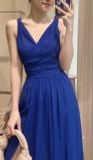  Lillie Dress - Đầm Xoắn Vai Xẻ Tà E291 