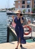  Felicity Dress - Đầm lụa cánh dơi hàng cúc phía trước D357 D358 