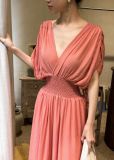  Helen Dress - Đầm Cánh Dơi Nhún Eo D971 
