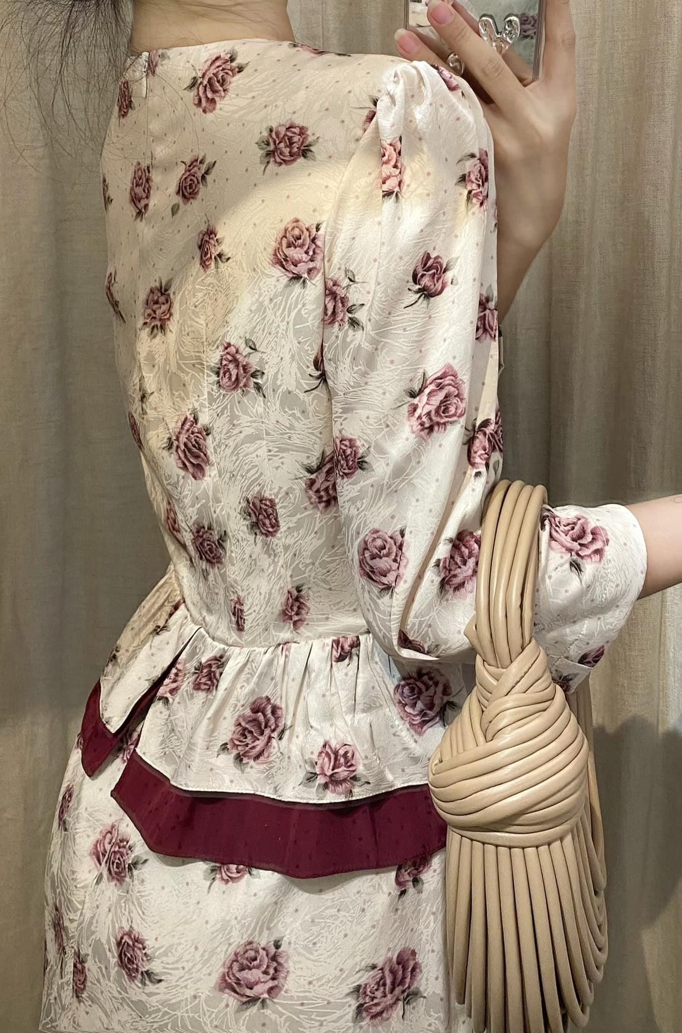  Aurora Dress - Đầm tay lửng in hoa L64 