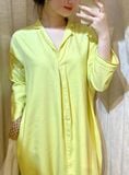  Maren Dress - Đầm suông tay dài cổ vest D349 -> D355 