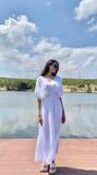  Fez Dress - Đầm xô lụa xếp ly vai D318 