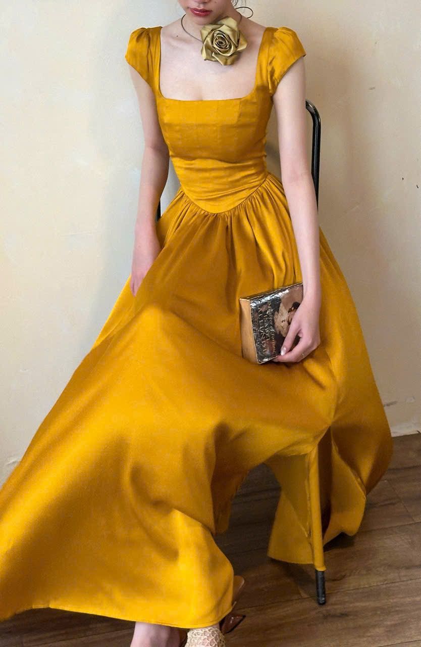  Adela Dress - Đầm Corset Cổ Điển Tay Hến V21 