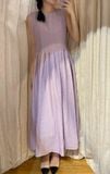  Kahi Dress - Đầm Sát Nách Xếp Ly Lớn E17 