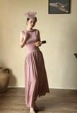  Claudette Dress - Đầm Thiết Kế Vintage QE001 