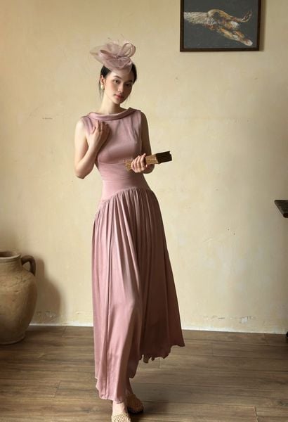  Claudette Dress - Đầm Thiết Kế Vintage QE001 