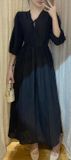  Sara Dress - Đầm tay lửng, thắt nơ ngực D004 D917 