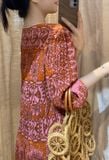  Brocades Dress - Đầm Maxi Hoạ Tiết Thổ Cẩm - D24 