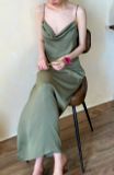  Rosalie Dress - Đầm Lụa 2 Dây Cổ Đổ LA45 