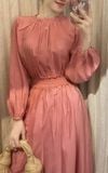  Jamie Dress - Đầm nhấn eo - tay dài - D667 