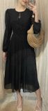  Ciara Dress - Đầm Voan Nổi Tay Dài E87 
