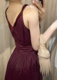  Lillie Dress - Đầm Xoắn Vai Xẻ Tà E291 