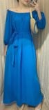  Carly Dress - Đầm suông trễ vai tay lỡ buộc nơ D454 