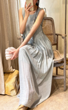  Calista Dress - Đầm xô lụa xếp ly ngực D743 