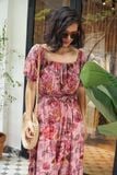 Đầm xô lụa trễ vai L34 