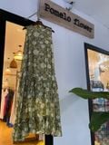  Valerie Dress - Đầm sát nách xô lụa in hoa lớn - D608 