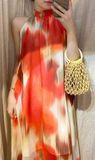  Iris Maxi Dress - Đầm Cổ Yếm Loang Màu Dáng Suông - D936 