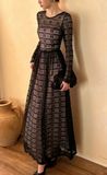  Laura Lace Dress - Đầm Corset Tay Dài Thiết Kế Q007 