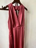  Grace - Elegant Silk Dress - Đầm Midi Cổ Yếm E40 