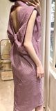  Tiffany Dress - Đầm hoa hồng khoét lưng 