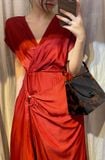 Elly Dress - Đầm Lụa Cổ V - E42 