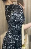  Lassy Dress - Đầm voan in hoa có cúc D709 