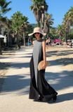  Alicia Dress - Maxi hoạ tiết đen trắng D323 