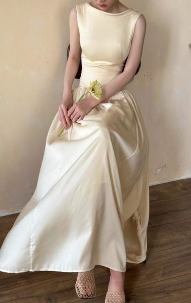  Claudette Dress - Đầm Thiết Kế Vintage QE001 