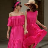  Đầm xô lụa sát nách 