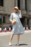  Lana Dress - Đầm suông , tay lửng cột dây D737 