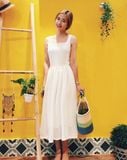  Joy Dress - Đầm trắng hoa chìm D308 -> D311 