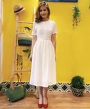  Joy Dress - Đầm trắng hoa chìm D308 -> D311 