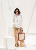  Blazer linen thêu viền chỉ A118 A119 